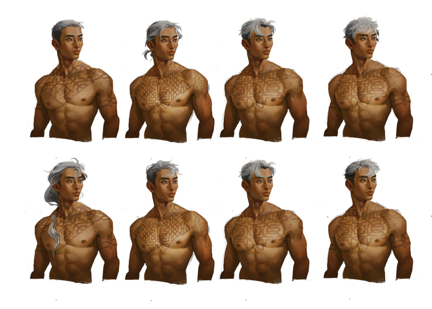 Lune Tattoos/Hairstyles